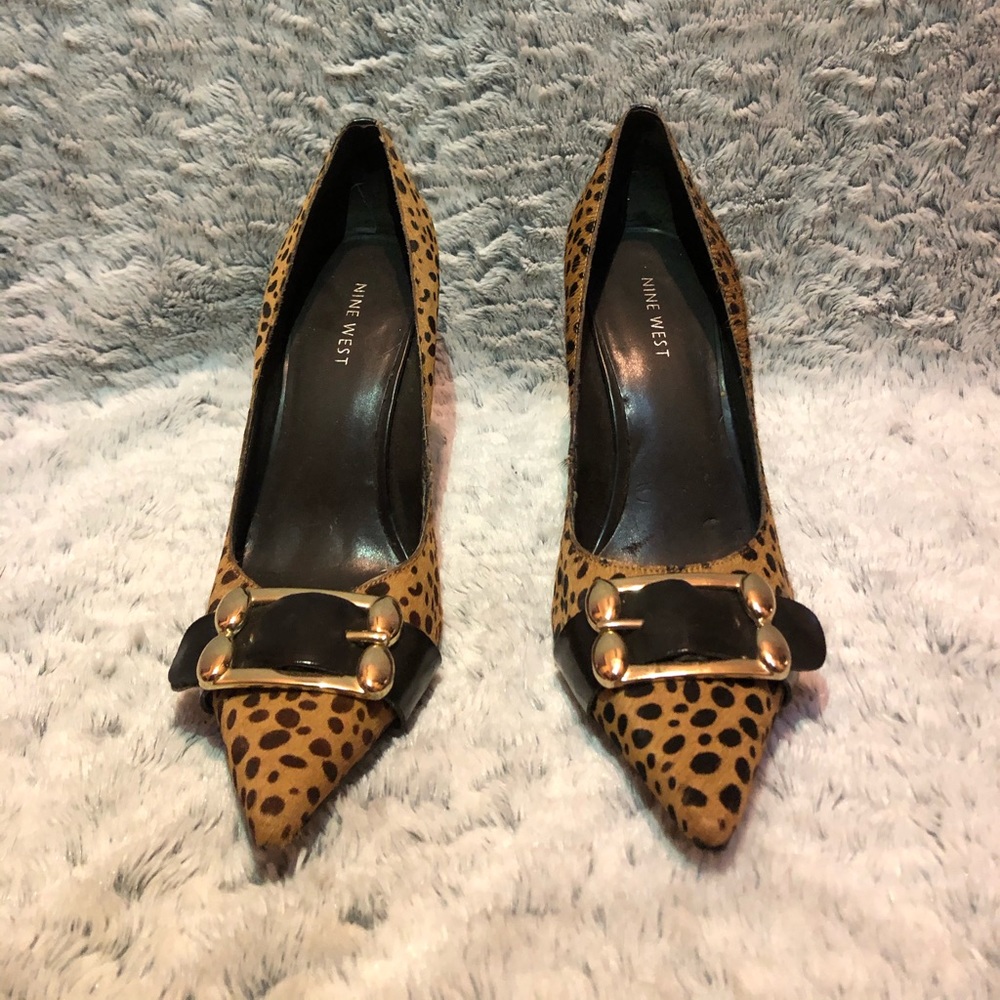 Leopard print heels